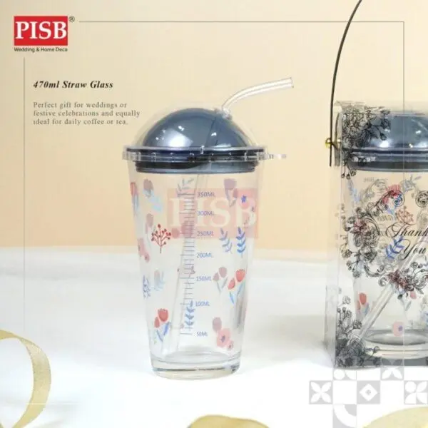 edb5f117e986a8bbc1f63e0f3ffc1c6c.jpeg 2009(50Set/Ctn)Bundle Deal 470ML Straw Glass With PVC Gift Box Travel Mug Water Bottle Viral Coffee Glass Doorgift Cawan