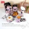 1826 Combo Deal 4Pcs Premium Gift Set Stainless Steel 2-Tier Tiffin Mug Car Tissue Bamboo Bag Mangkuk Tingkat Tisu Cawan