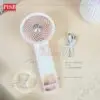 2169(1Pcs)(Random Colour)Handheld Fan Souvenir Portable USB Rechargeable Fan Adjustable Speed Kipas Tangan Mini Doorgift