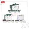 2003/04/05 3Pcs Floral Ceramic Bowl Set With Airtight Lid Food Storage Kitchen Essential Mangkuk Seramik Murah Doorgift