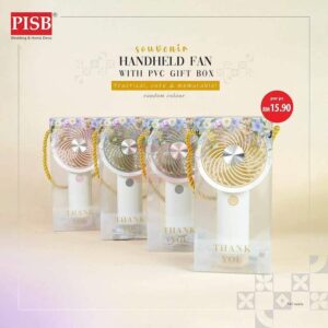 2169(1Pcs)(Random Colour)Handheld Fan Souvenir Portable USB Rechargeable Fan Adjustable Speed Kipas Tangan Mini Doorgift