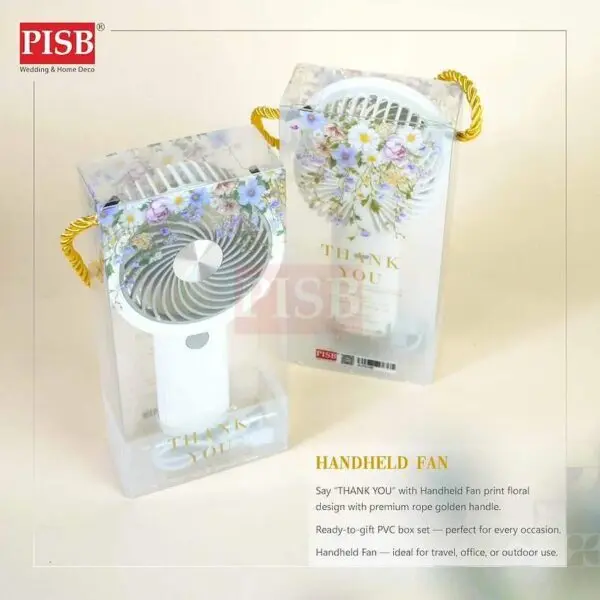 2169(1Pcs)(Random Colour)Handheld Fan Souvenir Portable USB Rechargeable Fan Adjustable Speed Kipas Tangan Mini Doorgift