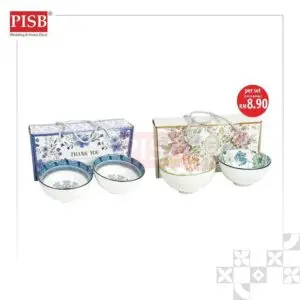 bcbae4cde581c48c88071b3f887c32f6.jpeg 2001/02 2Pcs Vintage Blue Floral Ceramic Bowl Set With Gift Box Doorgift Souvenir Mangkuk Seramik Murah Wedding Gift Set