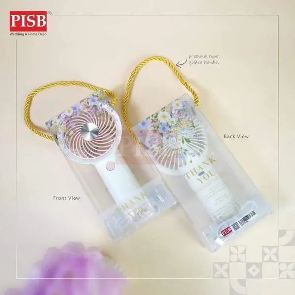 2169(1Pcs)(Random Colour)Handheld Fan Souvenir Portable USB Rechargeable Fan Adjustable Speed Kipas Tangan Mini Doorgift