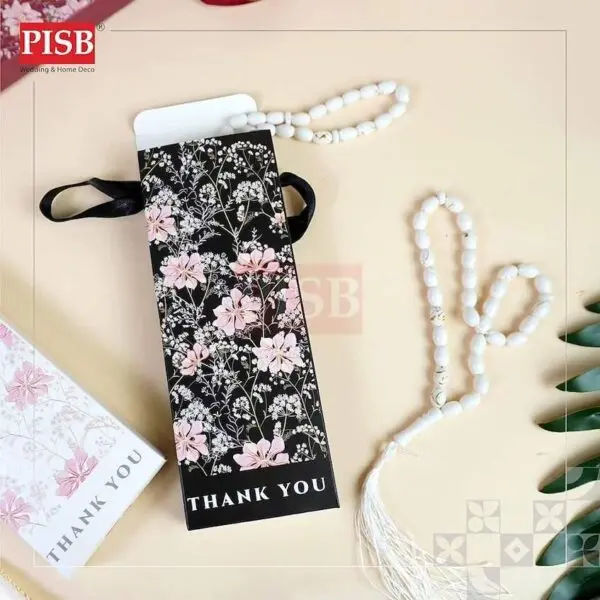 2171(100 Sets)Souvenir Tasbih With Gift Box Marble Design Beads Tasbih Manik 33 Biji Tasbih For Zikir Yaasin Prayer Sets