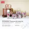 1826 Combo Deal 4Pcs Premium Gift Set Stainless Steel 2-Tier Tiffin Mug Car Tissue Bamboo Bag Mangkuk Tingkat Tisu Cawan