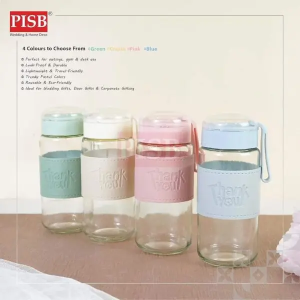 46613340af0a77bf5748668cb88dc0df.jpeg 2175(1Pcs)350ML Daisy Glass Bottle Set With Gift Box Hot Cold Water Bottle Tumbler Travel Glass Doorgift Bekas Botol Air