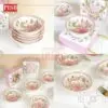 50d7988cbe8f833d46aa2deb8f7aa337.jpeg 2168(100Pcs/Box)Souvenir Floral Ceramic Bowl With Floral Handle Box Doorgift Mangkuk Seramik Bungaan Murah Wedding Gift
