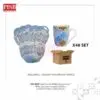 2446(48Sets/Ctn)Souvenir Mosaic Heritage Ceramic Mug With Gift Holder Box Doorgift Mug Cawan Seramik Murah Wedding Mug