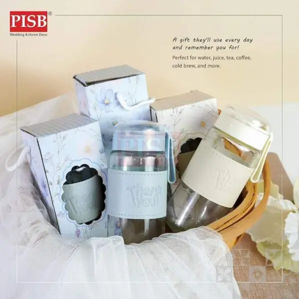 9f85046451792057fe746d324545f3b7.jpeg 2175(1Pcs)350ML Daisy Glass Bottle Set With Gift Box Hot Cold Water Bottle Tumbler Travel Glass Doorgift Bekas Botol Air