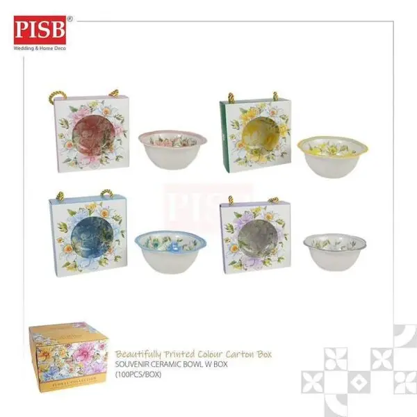 a6c0863db95f705f92ce26410c76de79.jpeg 2168(100Pcs/Box)Souvenir Floral Ceramic Bowl With Floral Handle Box Doorgift Mangkuk Seramik Bungaan Murah Wedding Gift