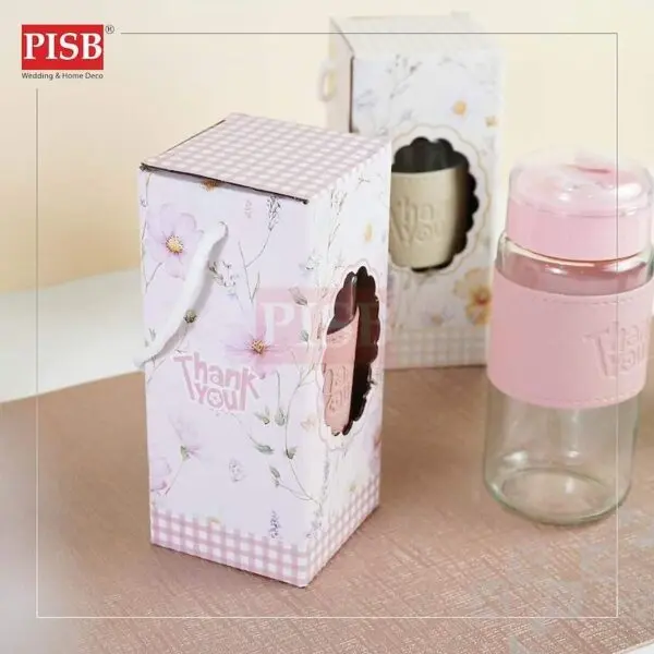 e14a40a815b4e5232efe880e4196631e.jpeg 2175(1Pcs)350ML Daisy Glass Bottle Set With Gift Box Hot Cold Water Bottle Tumbler Travel Glass Doorgift Bekas Botol Air