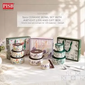 1b7da81e98b27b218e8d13a330325d1b.jpeg 2003/04/05 3Pcs Floral Ceramic Bowl Set With Airtight Lid Food Storage Kitchen Essential Mangkuk Seramik Murah Doorgift