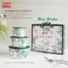 3edd5b57bf73d34666fd6d2dda3bbfe2.jpeg 2003/04/05 3Pcs Floral Ceramic Bowl Set With Airtight Lid Food Storage Kitchen Essential Mangkuk Seramik Murah Doorgift