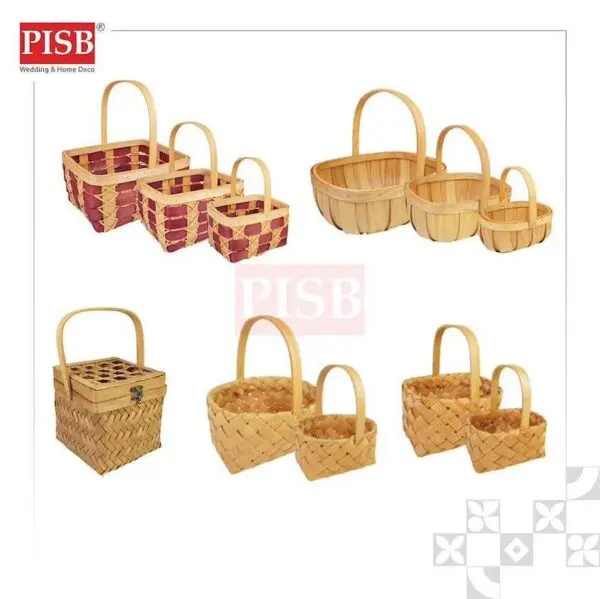 5475887d2580d34dff7195be930c49e9.jpeg 1145/46/47/52/53 Basket Rattan Box With Handle Bakul Buah Bakul Hamper Bakul Hantaran Bakul Anyaman Hiasan Picnic Basket