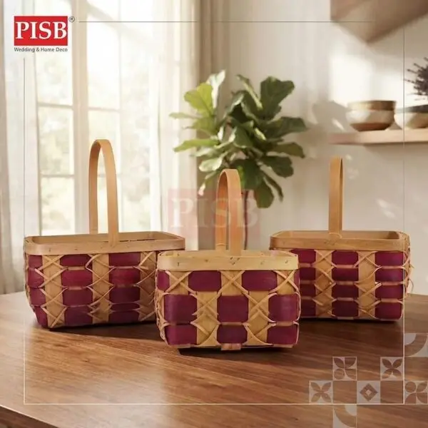 7f1c0b5be1d32e21e39d5b352379cb58.jpeg 1145/46/47/52/53 Basket Rattan Box With Handle Bakul Buah Bakul Hamper Bakul Hantaran Bakul Anyaman Hiasan Picnic Basket