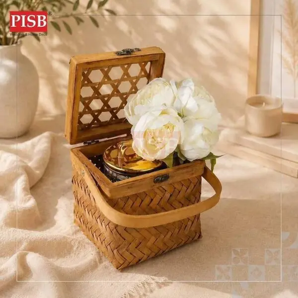 af2f48d314420061711e83ed40027a76.jpeg 1145/46/47/52/53 Basket Rattan Box With Handle Bakul Buah Bakul Hamper Bakul Hantaran Bakul Anyaman Hiasan Picnic Basket