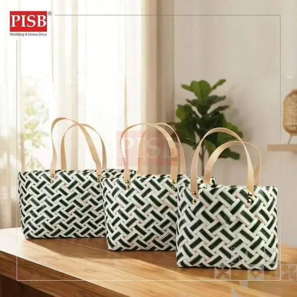 b193e699ee01c47b5b31fee7baa35ac1.jpeg 1154-58 Bag Style Woven Basket With Handle Bakul Buah Bakul Hamper Bakul Hantaran Bakul Anyaman Hiasan Picnic Basket