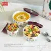f4d546f02396891d23b07b7fbb0602c5.jpeg 2003/04/05 3Pcs Floral Ceramic Bowl Set With Airtight Lid Food Storage Kitchen Essential Mangkuk Seramik Murah Doorgift